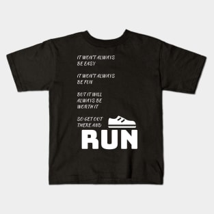 Best Funny Gift Idea for Running Lovers Kids T-Shirt